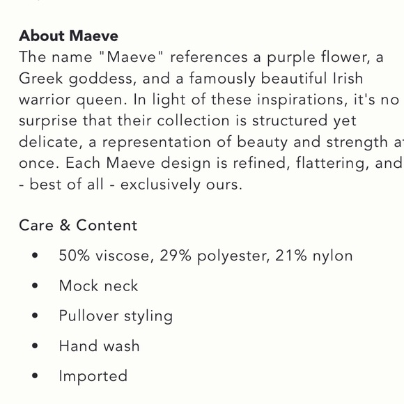 Anthropologie Maeve Fanciful Mock Neck Sweater size XS - Picture 7 of 9